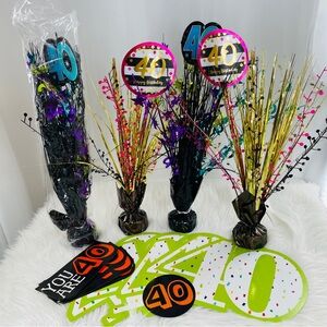 3/$21, 40th Birthday Party Decoration Set